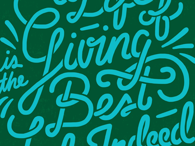 A Life Of Giving 2 cursive lettering type typography