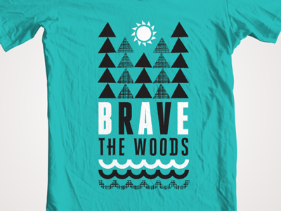 Brave Tees apparel clothing illustration merchandise shirt swag t shirt tees trees