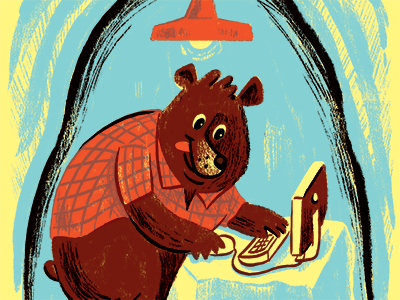 HOW Design Competition Bear awards bear cave character design illustration