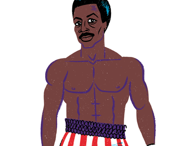 Apollo Creed apollo boxing character illustration rocky