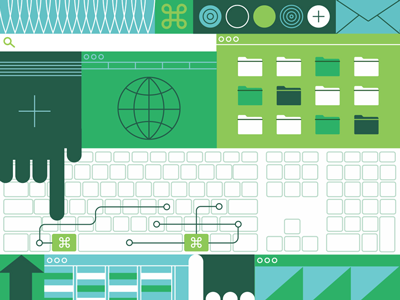 Mastering Keyboard Shortcuts apple commands computer diagram folder illustration keyboard keys mac process