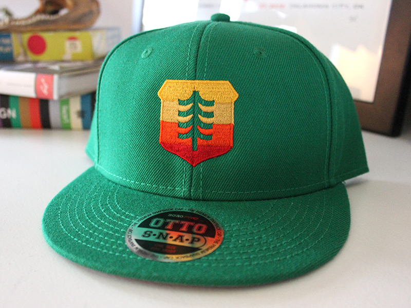 Brave Shield Baseball Hat - Sunrise Edition gradient baseball embroidered logo icon shield badge cap hat