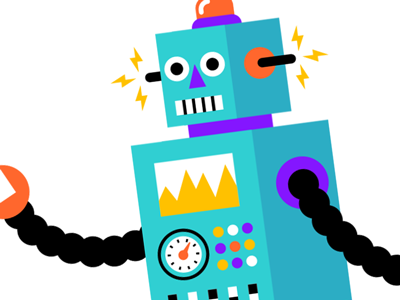 Mr. Roboto animation character fun illustration robot