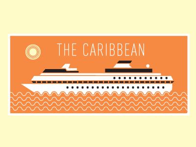 Cruise Ship cruise ship icon illustration infographic stamp travel vacation