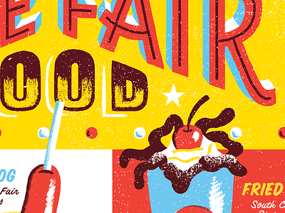 Fair Food fair food illustration lettering type