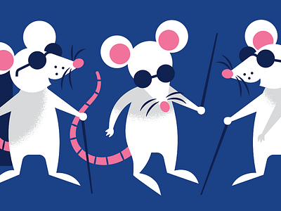 Three Blind Mice character illustration mice mouse nursery rhyme
