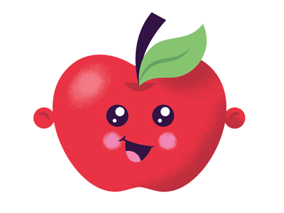 Apple Baby apple baby character fruit illustration logo