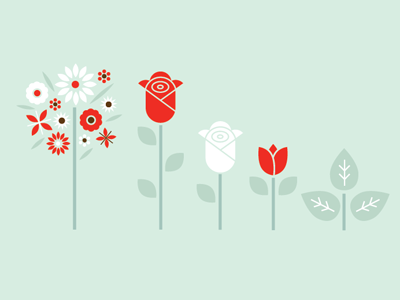 Flower Chart design flowers illustration infographics valentines day