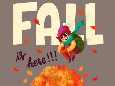 Fall Is Here character fall kids book leaves puppy
