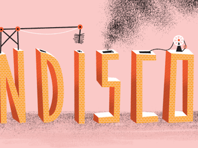 Scandiscope design illustration lettering type typography words