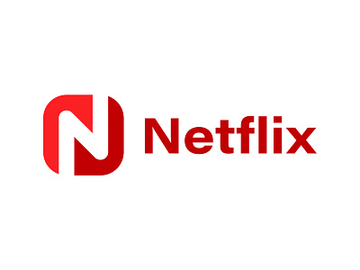 Netflix logo redesign brand branding design illustration logo logo design logo design branding logo design concept logotype netflix redesign