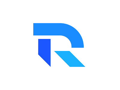 R logo design - White branding design flat illustration logo logo design logo design branding logo design concept logotype vector