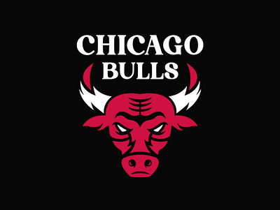 Chicago Bulls Logo Redesign branding design illustration logo logo design logo design branding logo design concept logotype ui vector