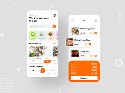 Food Delivery App app app design application ecommerce app food food app food delivery ios menu app minimal mobile app order restarant restarant app typography ui ux website