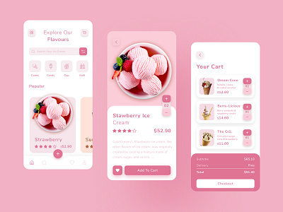 Ice Cream Concept App