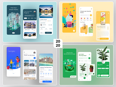 2020 Mobile App Design 2020 designs 2020 trend app designer creative design dribbble dribbble best shot fresh juice app hotel booking app mobile application mobile apps online plant shop app real estate app