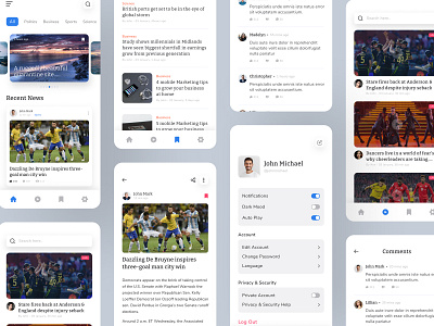 News App Design by Shaharia Hossen on Dribbble