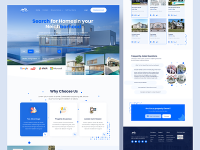 Real Estate Landing Page Design agency apartment architecture building estate agent home home page house landing page minimalist properties property real estate real estate agency real estate website realestate residence uiux website design wen design
