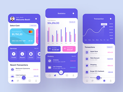 Digital Mobile Banking App Design