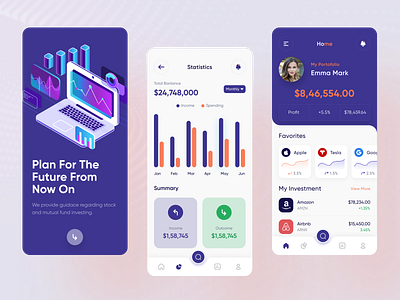 Investment Mobile App Design