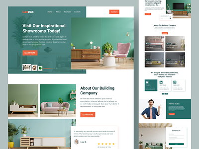 Furniture Landing Page Design decoration ecommerce ecommerce landing page furniture furniture website home page interior landing page landing page marketplace minimalist product page property property interior shop store uiux web app website design