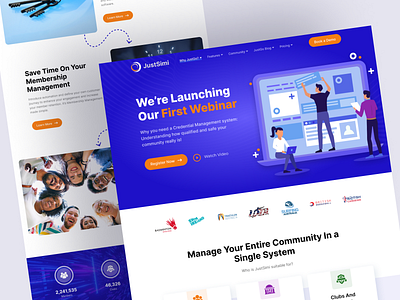 GustSimi - Agency Landing Page Design agency agency landing page agency studio agency website business clean ui company consultant creative design digital agency home page landing page marketing online marketing software company startup trending typography uiux web design