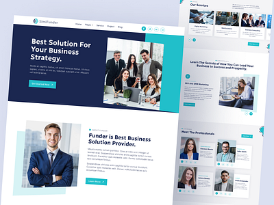 SimiFunder - Agency Website Design