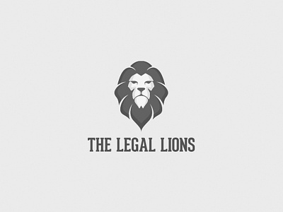 THE LEGAL LIONS branding logo