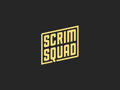SCRIM SQUAD branding logo