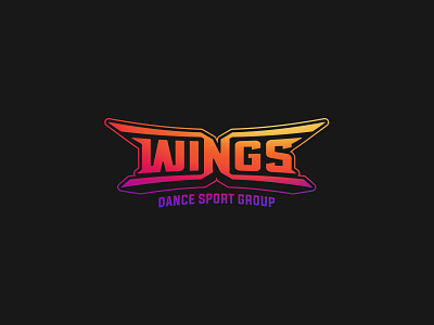 WINGS DANCE SPORT GROUP LOGO branding logo