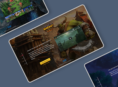 Warcraft 3 Reforged - UI/UX Design concept responsive design responsive website ui uidesign warcraft warcraft3 web webdesign website websites