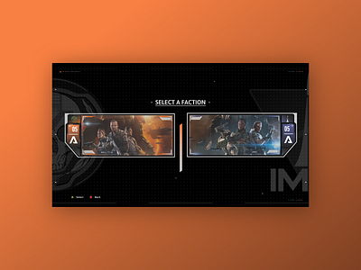 Titanfall 3 Story selection - UI Concept concept desgin gaming interface titanfall ui design uichallenge uiconcept uidesign videogame videogames xbox