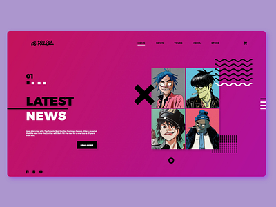 Gorillaz - UI/UX Design