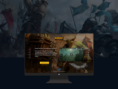 Warcraft 3 Reforged - UI/UX Design game interface responsive design ui uidesign uiux user inteface ux uxdesign web web design