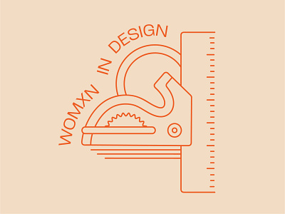 RISD's Womxn In Design Group Logo branding design illustration logo vector