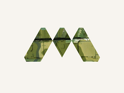 M m military monochrome monogram