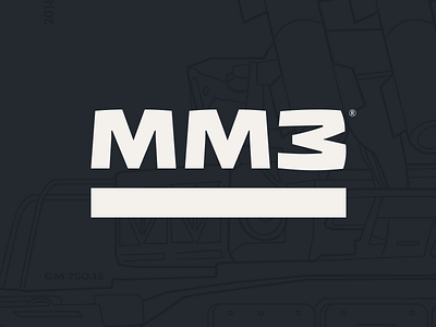 MMZ black and white m military monochrome monogram