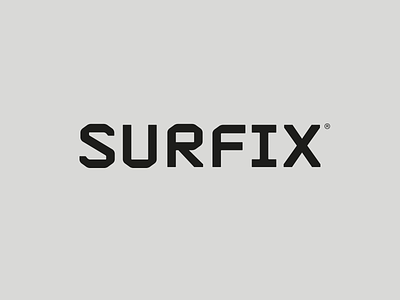 Surfix brutal chemical letter lettering monochrome tech technology