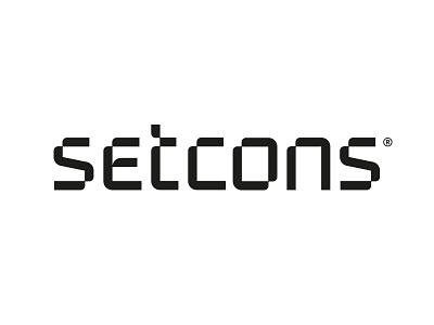 Setcons identity letter lettering letterwork logo logotype monochrome technology typography