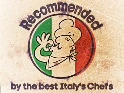 Recommended chef cook flag food illustration illustrator italian italy lorenzo menu milito old paper pasta photoshop recommended retro vintage