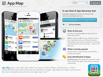 AppMap homepage app ios iphone website