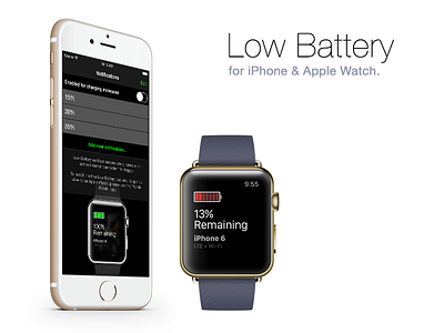 Low Battery app apple watch battery ios iphone notifications