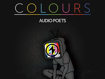 Audio Poets EP Cover album audio poets cd colours cover electric bolt ep explicit halftone merch