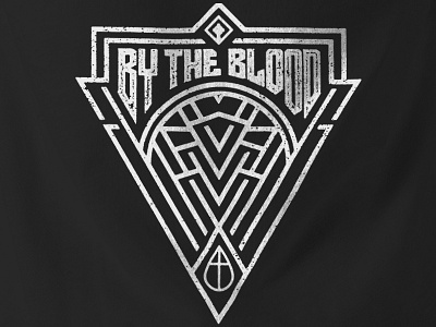 By The Blood / Band T-Shirt apparel band clothing cross distress geometric grunge logo merch metal rock t shirt