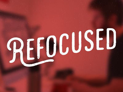 Personal Brand Refocus blog brand distress type