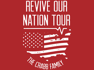 Jason Crabb / 2016 Revive Our Nation Tour T-Shirt apparel band christian gospel merch music t shirt tour