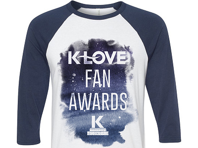 K-Love Fan Awards 2016 Merch apparel baseball tee christian entertainment klove merch music t shirt tour watercolor