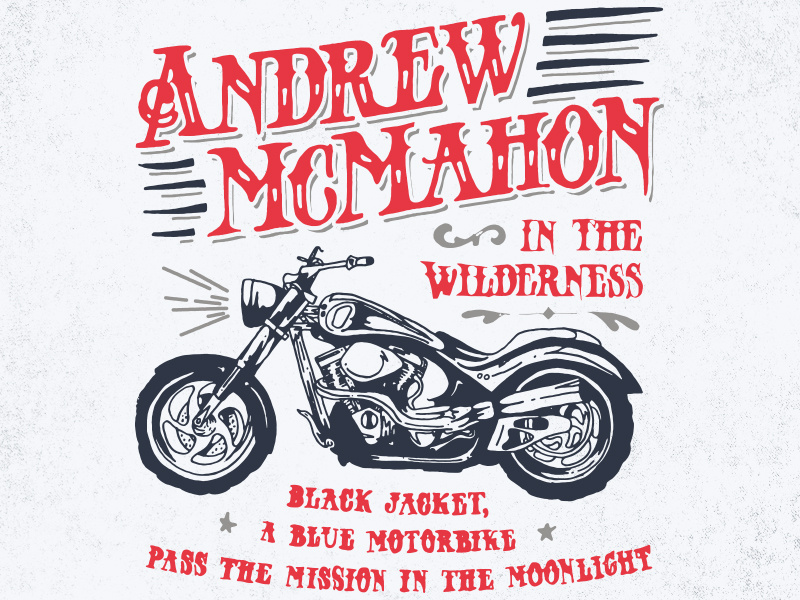 Andrew McMahon in the Wilderness / High Dive Lyric Tee by Brent Galloway on Dribbble