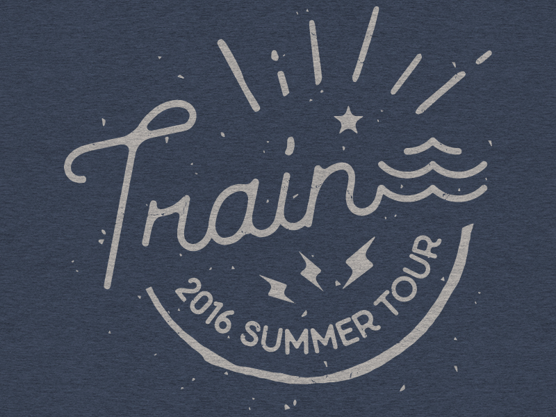 Train / 2016 Summer Tour Date Shirt by Brent Galloway on Dribbble