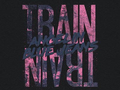 Train / Angel In Blue Jeans apparel band band merch distressed grunge merch music painted train